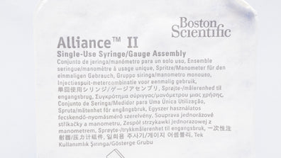 Boston Scientific M00550600 Alliance II Syringe/Gauge Assembly (x)
